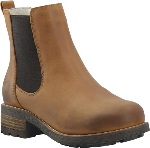 Cashott Caskarla Chelsea Boot WR Warm Lining Oil Nubuck Kvinde Bison Chelsea Boots Str 40 - hos Magasin