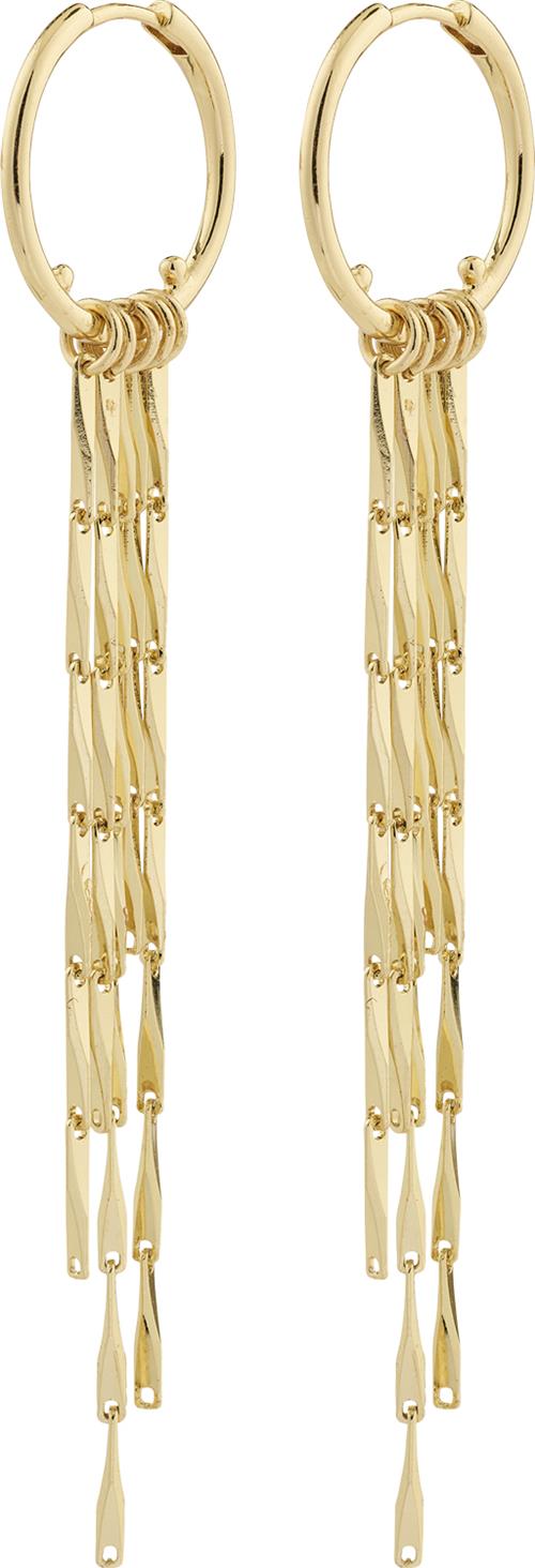 Se Pilgrim Connect Recycled Earrings Goldplated one size - Creoler hos Magasin ved Magasin