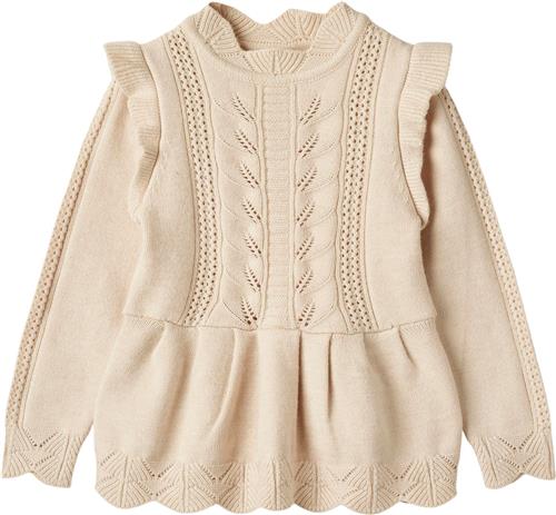 Se Fliink Alilly Peplum Pullover Str 6Y/116 - Sandshell Bluser Polyester hos Magasin ved Magasin