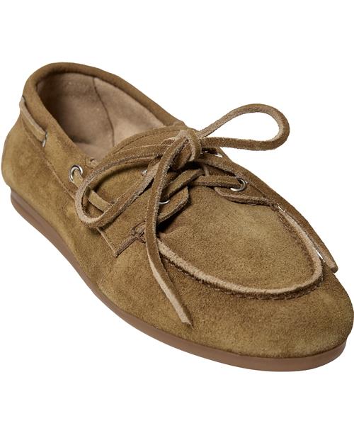 Pavement Marin Kvinde Taupe Suede Loafers Str 39 - Læder hos Magasin