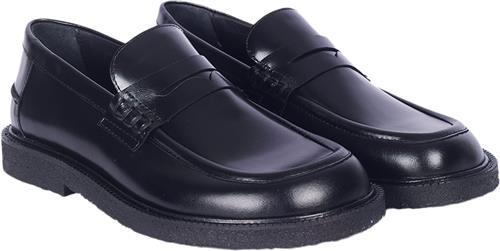 Se ANGULUS Klassisk Penny Loafer Kvinde 1835 Black Loafers Str 36 - Læder hos Magasin ved Magasin