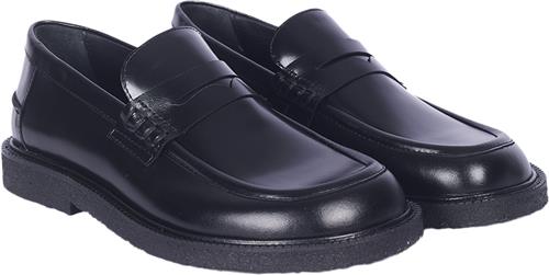 Se ANGULUS Klassisk Penny Loafer Kvinde 1835 Black Loafers Str 42 - Læder hos Magasin ved Magasin