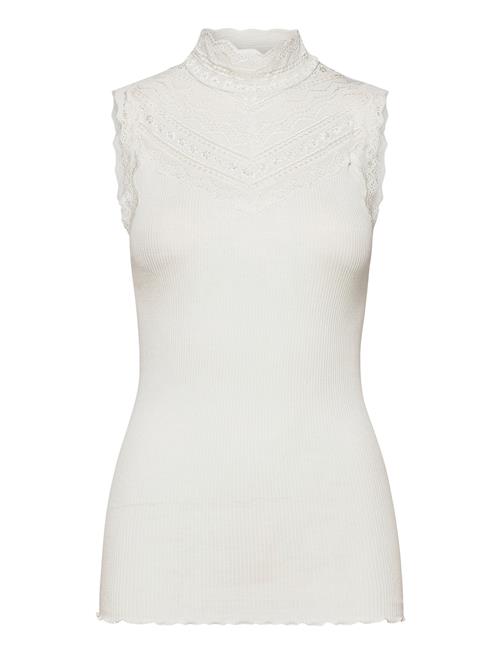 Rosemunde Silk Top W/ Lace Rosemunde White