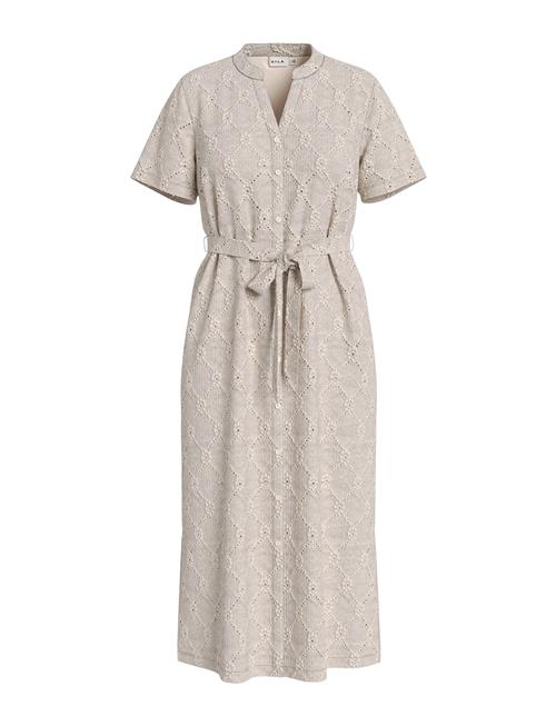 Vila Videlea V-Neck S/S Midi Dress/R/Vol Vila Cream