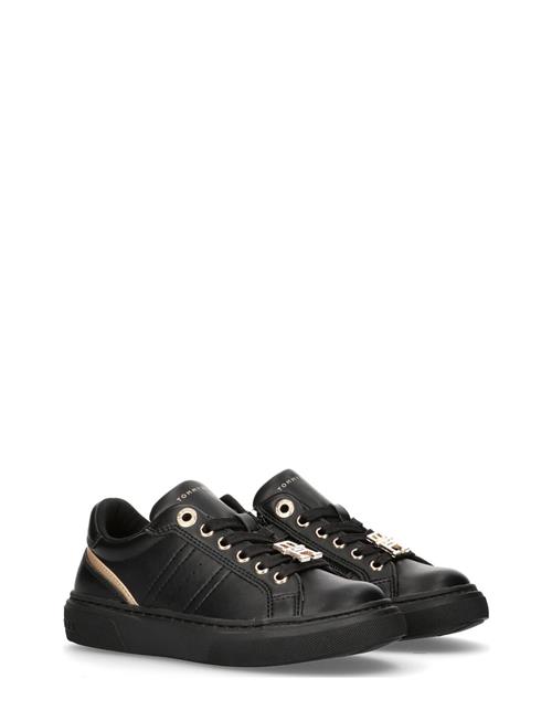 Tommy Hilfiger Low-Cut Lace-Up Sneaker: Black/Platinum Tommy Hilfiger Black