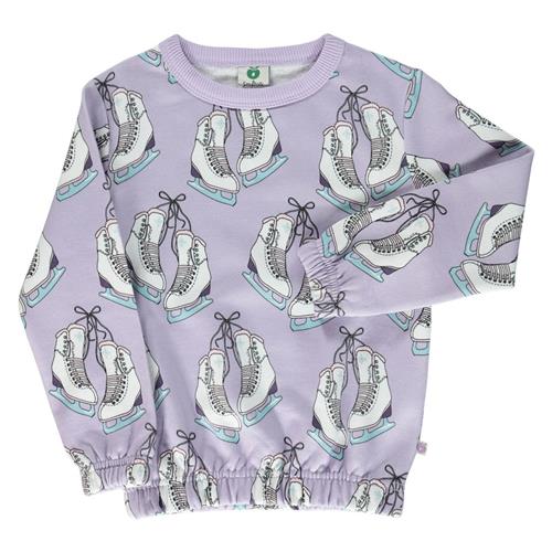 Se Småfolk Sweatshirt Orchid Petal med skøjter | Lilla | 1-2 years ved Babyshop