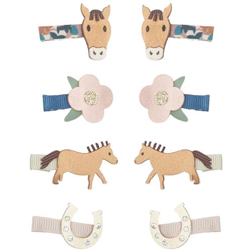 Mimi & Lula 8 Hair Clips - Mini Horse Homestead Mini Horse Homestead Hårclips Sæt - Unknown Color |  | 0