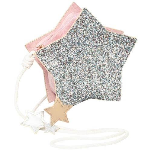 Mimi & Lula Bag with Strap - Sparkly Star Swanlake Glitrende Stjernetakse Swanlake Sølv |  | 0