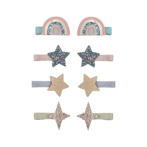 Mimi & Lula 8 Hair Clips - Mini Over the Rainbow Little Prince Little Prince Hårspænde Sæt - Various Colors |  | 0