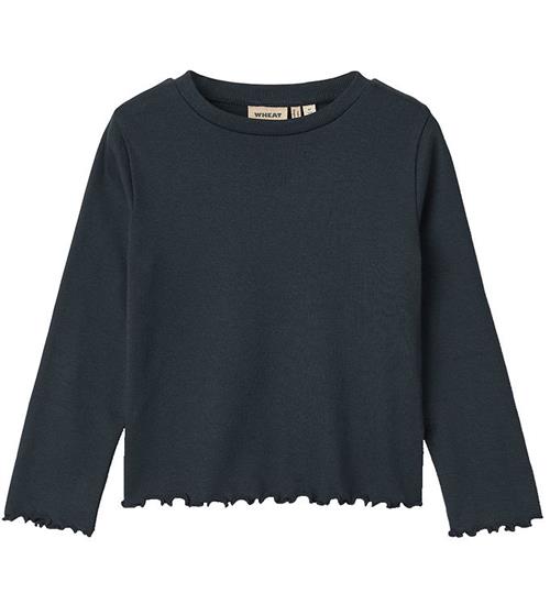 Se Wheat Bluse - Rib - Else - Navy ved KidsWorld