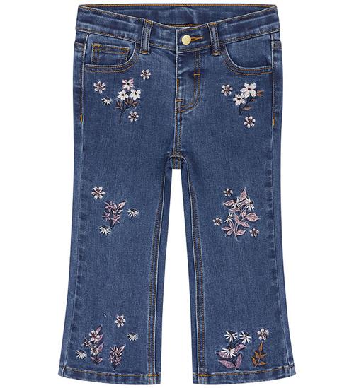 Se Hust and Claire Jeans - Joanna - Denim m. Blomster ved KidsWorld