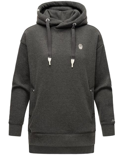 NAVAHOO Sweatshirt 'Silberengelchen'  mørkegrå / hvid