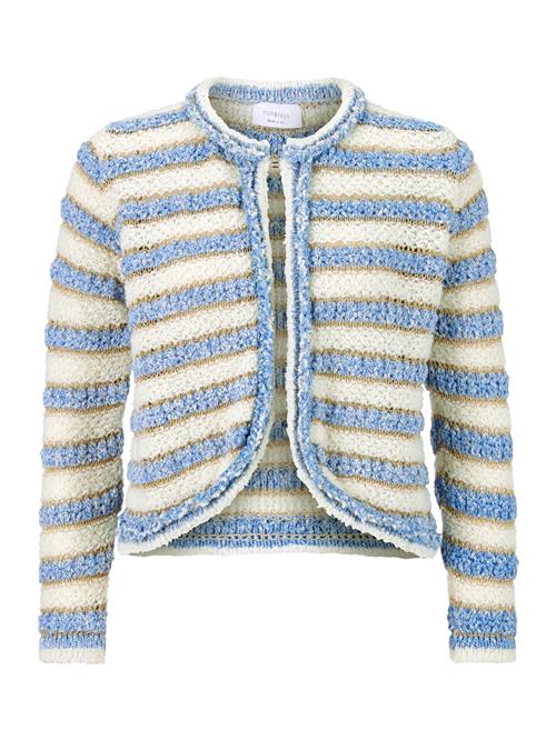 Rich & Royal Cardigan  blå / guld / naturhvid