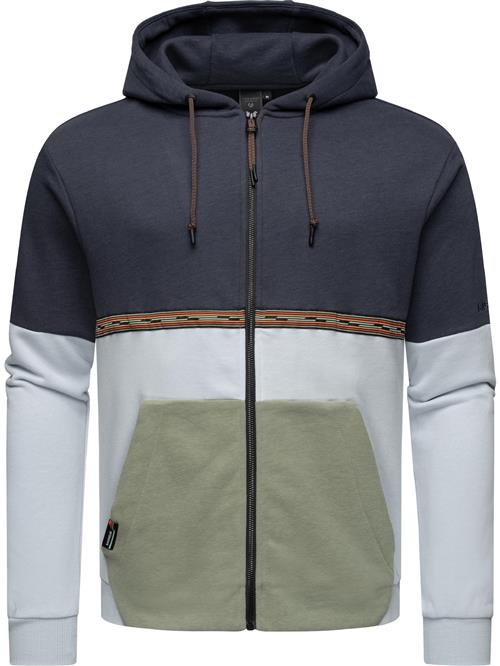 Ragwear Sweatjakke  navy / brun / lysegrå / grøn