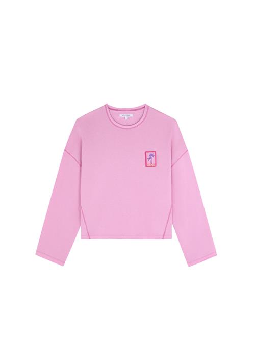 Se Scalpers Sweatshirt 'Palm Label'  blandingsfarvet / pink ved About You