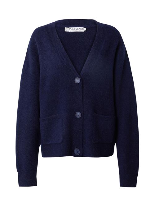 PULZ Jeans Cardigan 'ASTRA'  mørkeblå