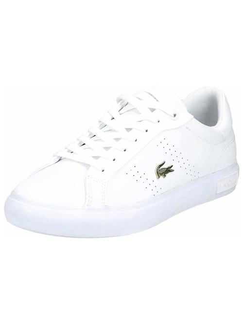 Se LACOSTE Sneaker low 'Powercourt 2.0'  guld / hvid ved About You