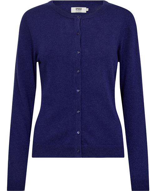 Magasin du Nord Collection Magasin Myrna 3 RWS Cardigan Lambswool Kvinde Fantasy Blue Cardigans Str L Uld