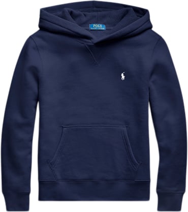 Se Polo Ralph Lauren Seasonal Fleecels PO Hood-tp-knt Str L - Refined Navy/c1730 Bluser hos Magasin ved Magasin