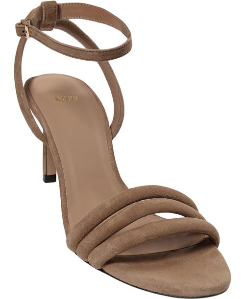 BOSS Janet_Sandal70_Besd Kvinde Light/pastel Brown Højhælede Sandaler Str 40 - hos Magasin