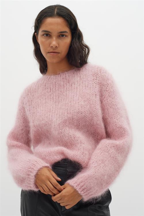 Se InWear Petraiw Pullover Kvinde Silver Pink Sweaters Str L/XL - hos Magasin ved Magasin