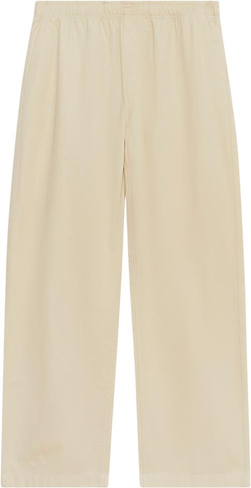 Se Wood Wood Wwlee Washed Twill Trousers Mand Oyster Bukser Str XXL - hos Magasin ved Magasin