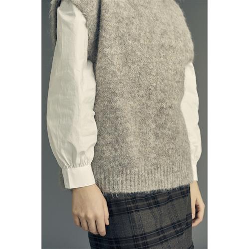 A-VIEW Patrisia Knit Vest Kvinde Brown Sweaters Str L - hos Magasin