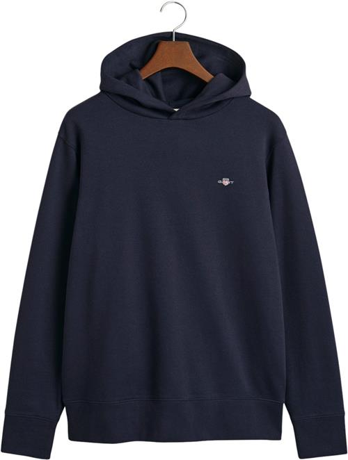 Se Gant REG EMB Archive Shield Hoodie Mand Evening Blue Hoodies Str S - hos Magasin ved Magasin