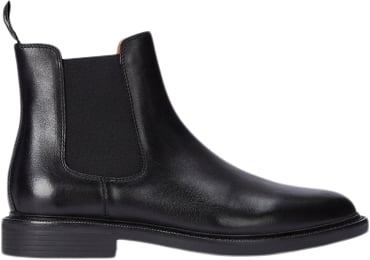 Polo Ralph Lauren Calf Leatherasher Chlsea-bo-mcb Mand Sort Chelsea Boots Str 45 - hos Magasin