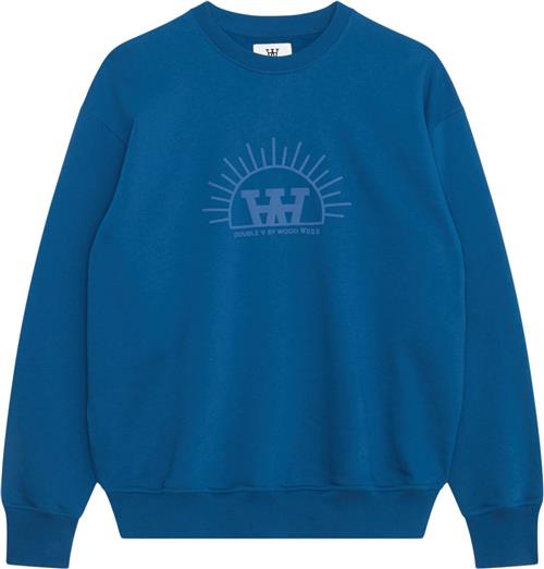 Se Wood Wood Wwnoel Resort Sweatshirt Gots Mand Ocean Deep Sweatshirts Str S - hos Magasin ved Magasin