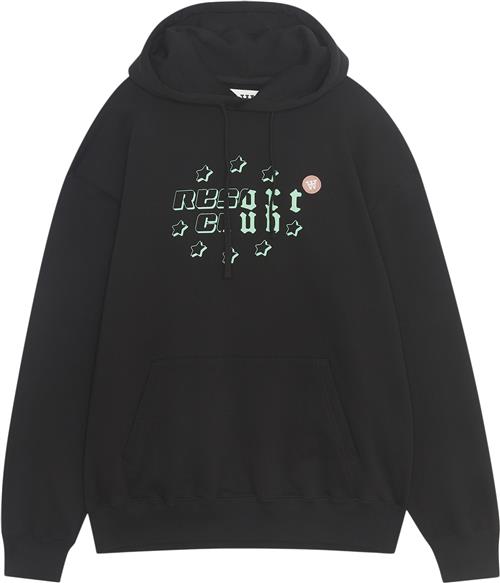 Wood Wood Wwcass Resort Club Hoodie Gots Mand Black Hoodies Str M - hos Magasin