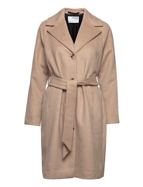 Selected Femme Slfmilan Wool Coat B Noos Selected Femme Beige