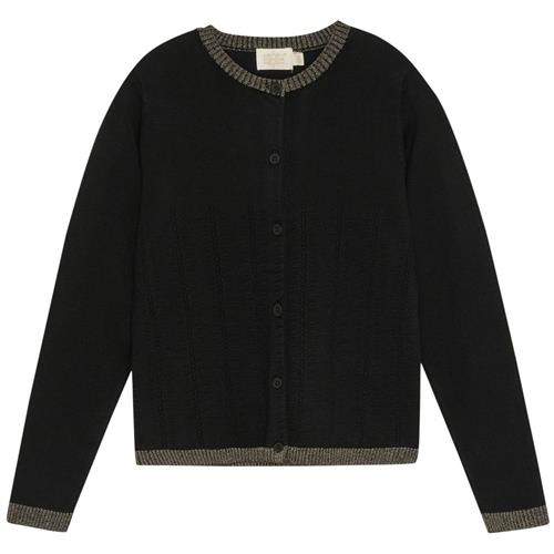 Creamie Cardigan Pointelle Black Cardigan Pointelle Cardigan Black | Sort | 122 cm