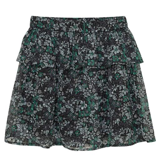 Creamie Skirt Flower Dobby Pine Green Dobby Flower Short Skirt Pine Green | Grønn | 128 cm