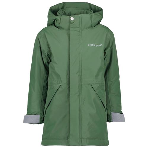 Se Didriksons Tundran Parka Pine Green | Grønn | 120 cm ved Babyshop