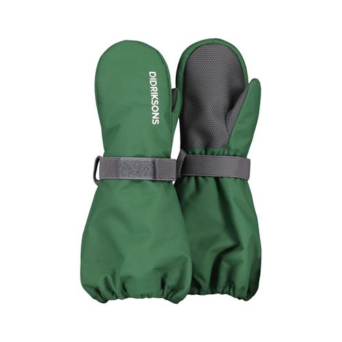 Se Didriksons Biggles Mitten Ski Gloves Pine Green | Grønn | 0-2 years ved Babyshop