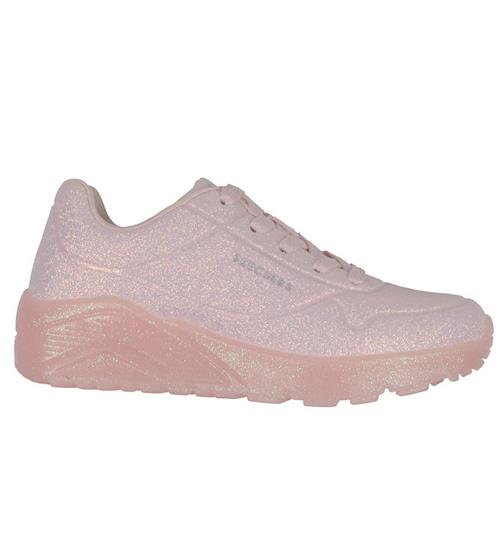 Se Skechers Sko - Uno Ice - Shine Pop - Pink ved KidsWorld