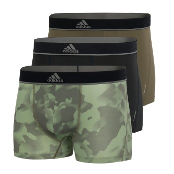 adidas 3P Sport Trunk Sort/Grøn polyester Medium Herre