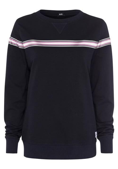 H.I.S Sweatshirt  mørk pink / sort / hvid