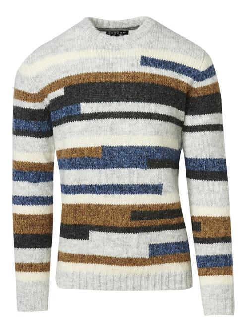 KOROSHI Pullover  blå / brun / sort / hvid