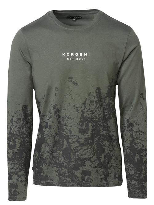 KOROSHI Bluser & t-shirts  khaki / mørkegrøn / offwhite