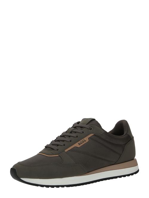 BOSS Sneaker low 'Kai'  cappuccino / oliven / sort