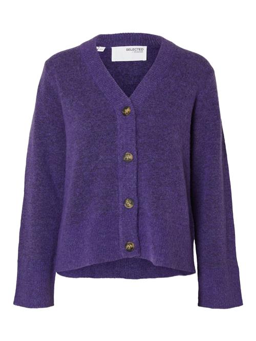 SELECTED FEMME Cardigan 'SLFMALINE'  violetblå