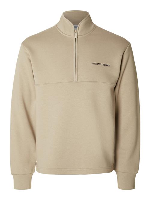 Se SELECTED HOMME Sweatshirt 'Hankie'  beige / sort ved About You