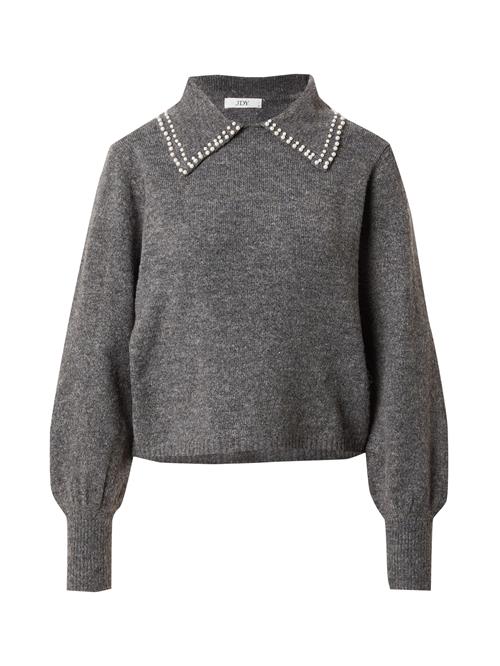 Se JDY Pullover 'Aubray'  grå-meleret / perlehvid ved About You