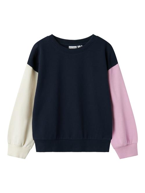 NAME IT Sweatshirt 'VISUSAN'  lysebeige / natblå / lyserød