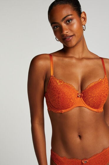 Hunkemöller Formstøbt bøjle-bh Marine Orange