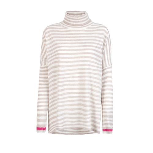 LIEBLINGSSTÜCK Pullover 'Babette'  beige / pink / hvid