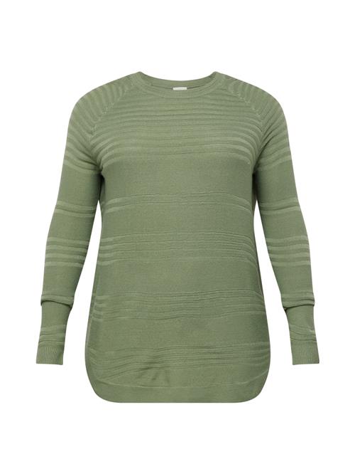 ONLY Carmakoma Pullover 'NEW AIR'  grøn