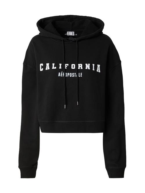 Se AÉROPOSTALE Sweatshirt 'CALIFORNIA'  sort / hvid ved About You